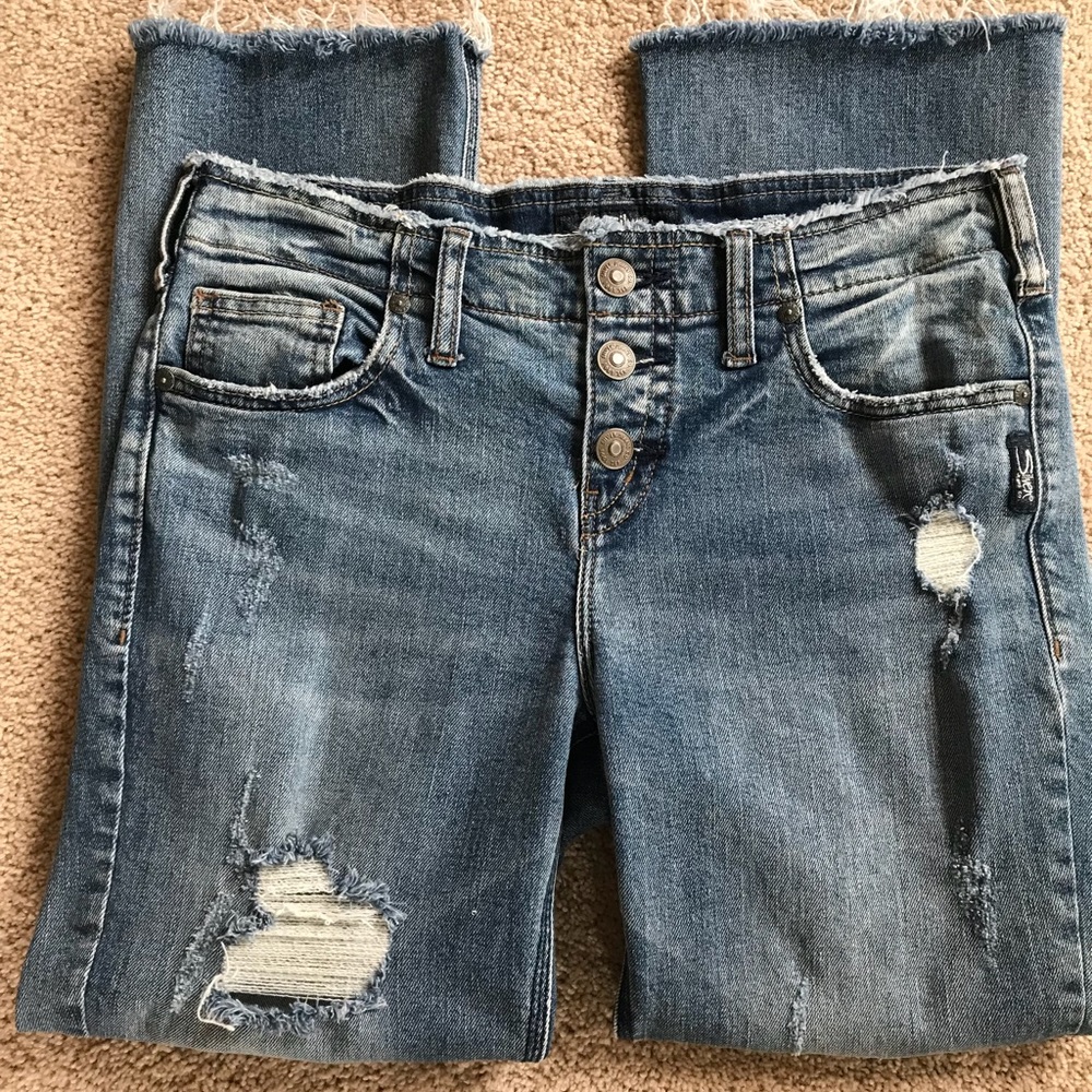 Silver Jeans Aiko Boot Crop Size 29